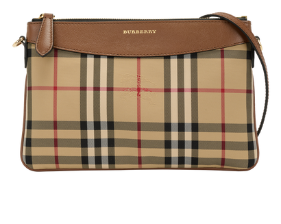 Peyton Crossbody, &pound;310, Handbags, Beige/Brown, Canvas/Leather, Front view